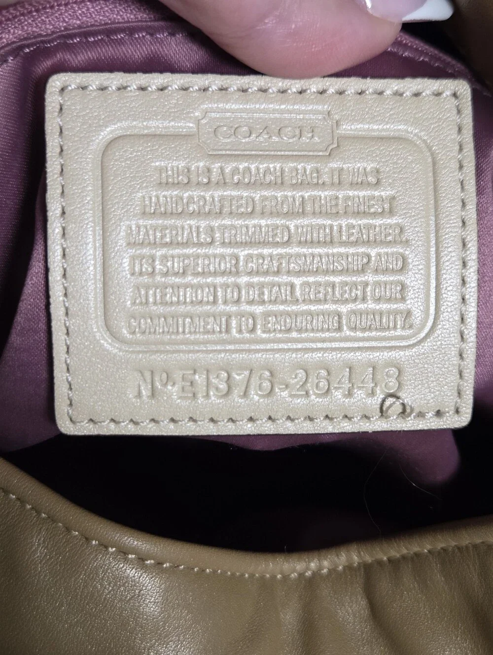Coach Madison Op Art Sateen Gold Shoulder Bag W/ 2 Hangtags